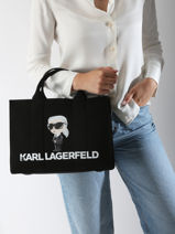 Handtassen K Ikon Karl lagerfeld Zwart k ikon A2W50047-vue-porte